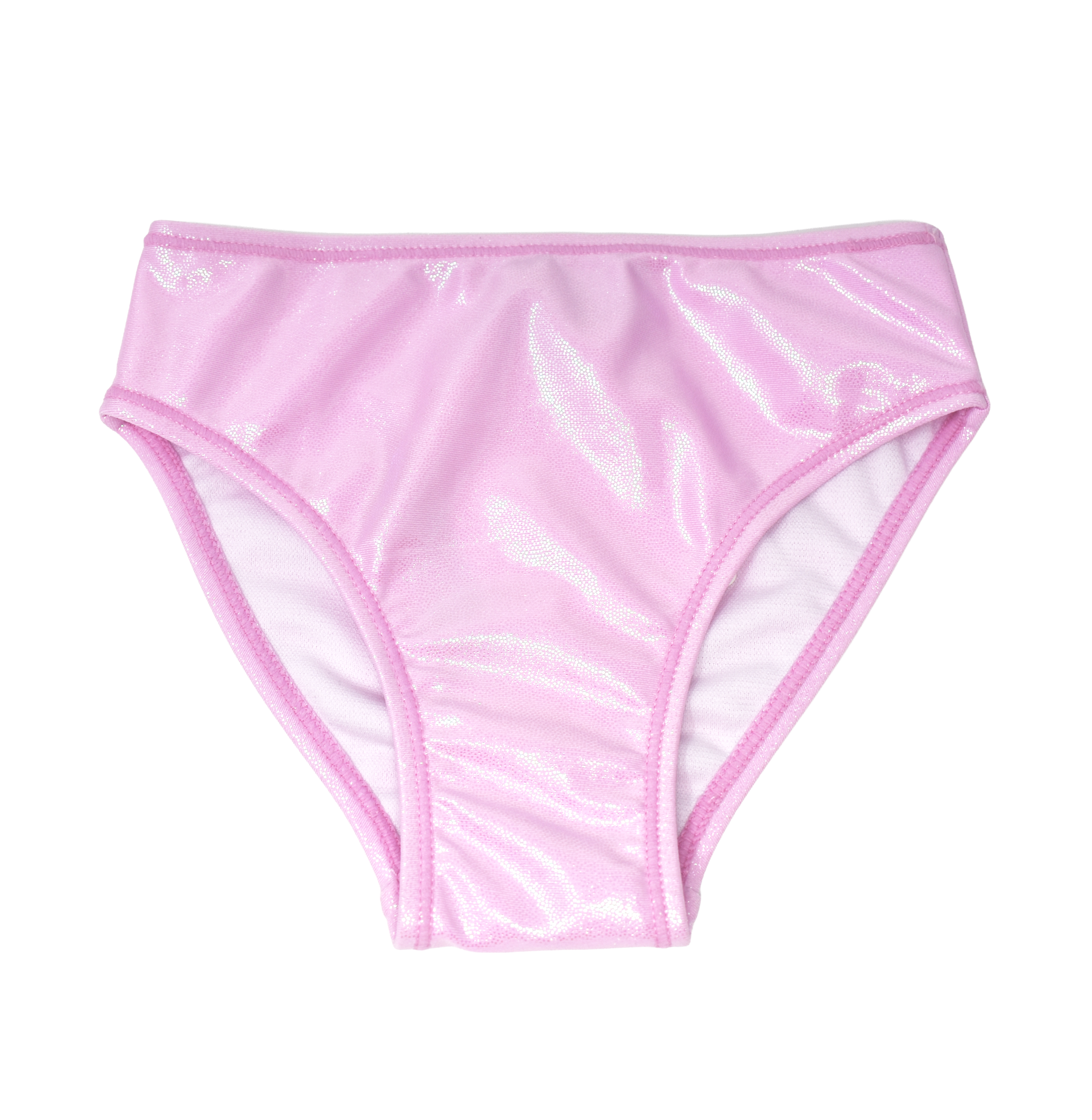 Pink underwear on a white background