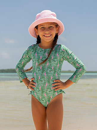 (New) UPF 50+ Charlie L/S Rash Guard Swimsuit