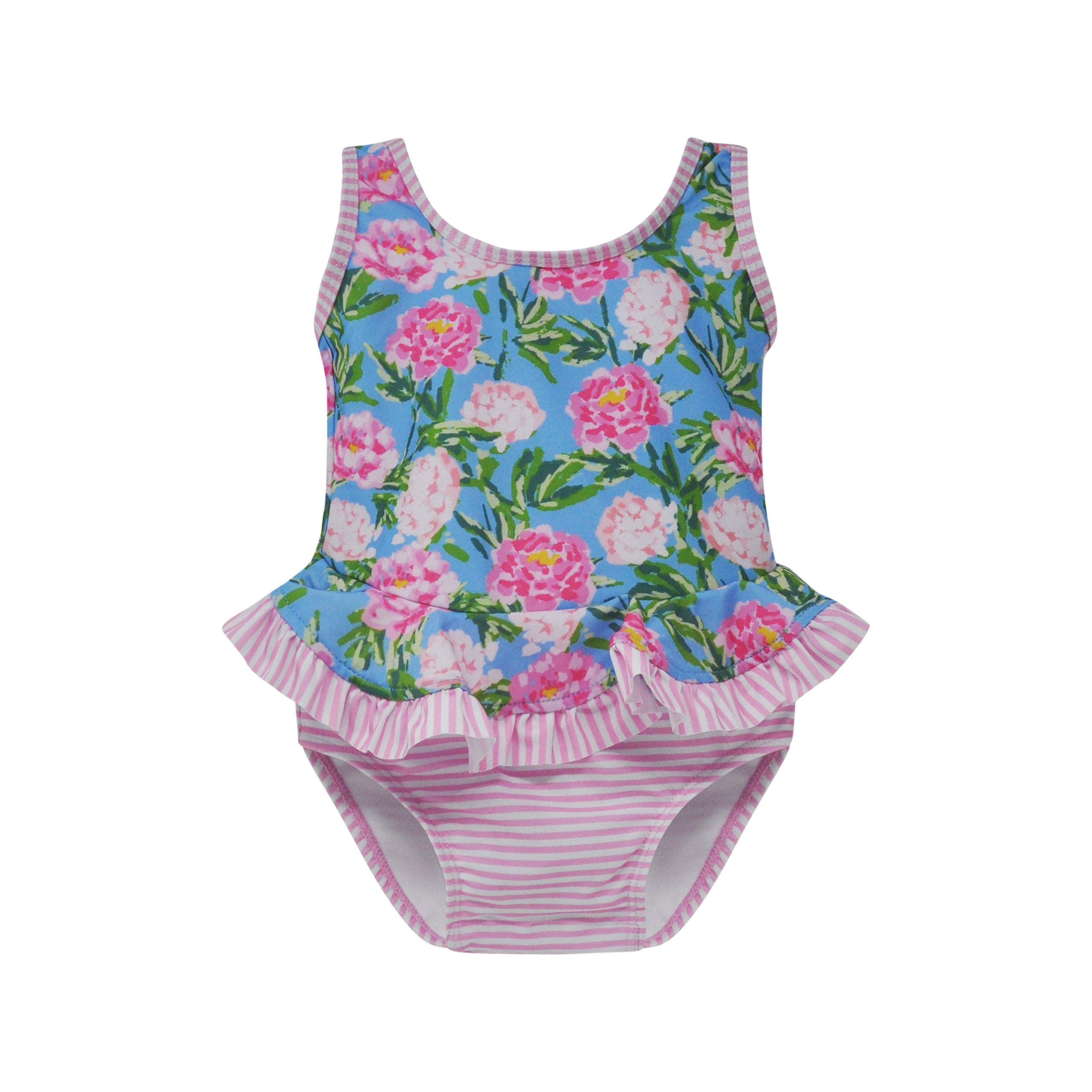 (New) UPF 50+ Stella Infant Ruffle Swimsuit
