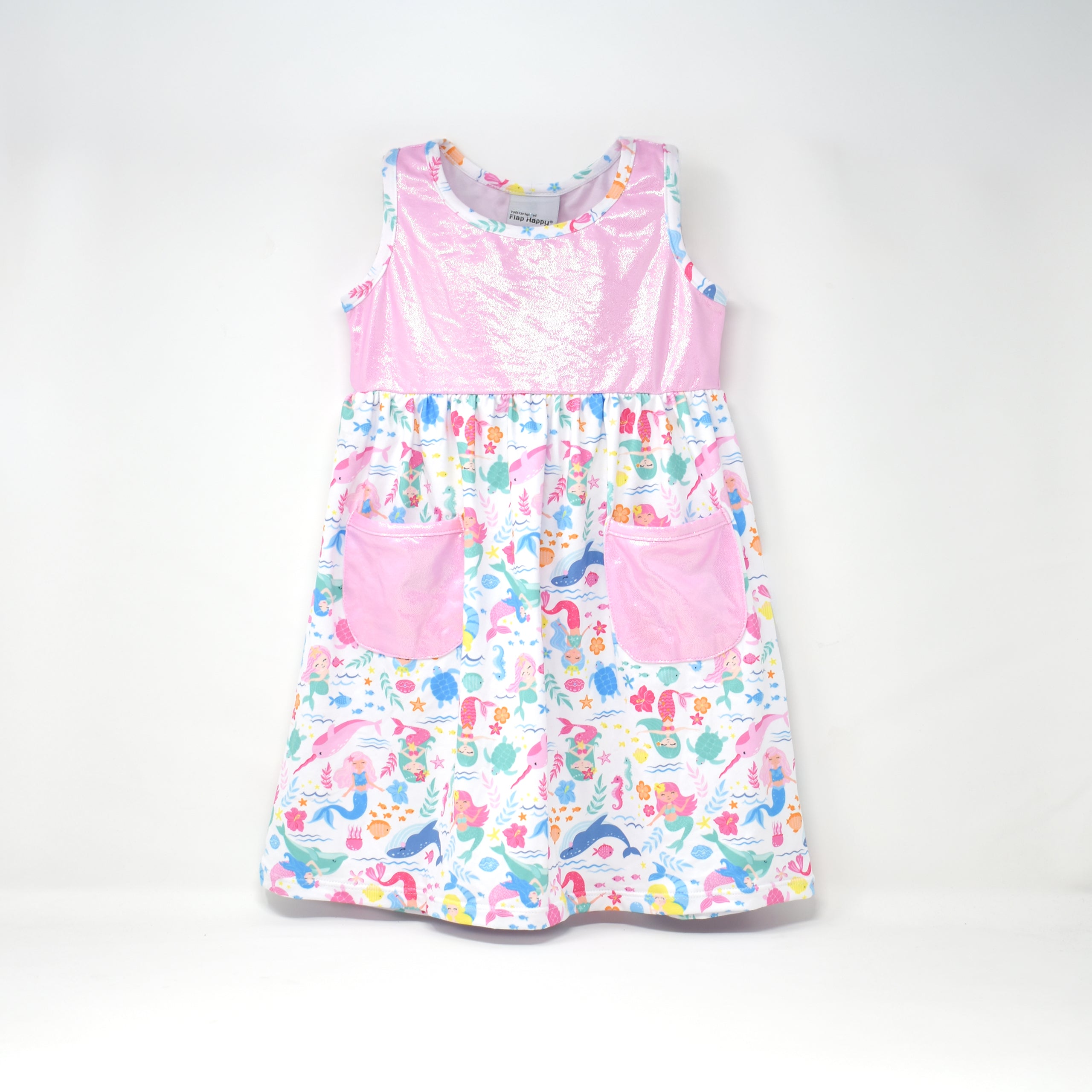 (SS25) UPF 50+ Dahlia Sleeveless Tee Dress w/ Pockets