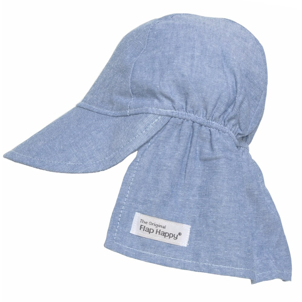 UPF 50 Original Flap Hat blue chambray