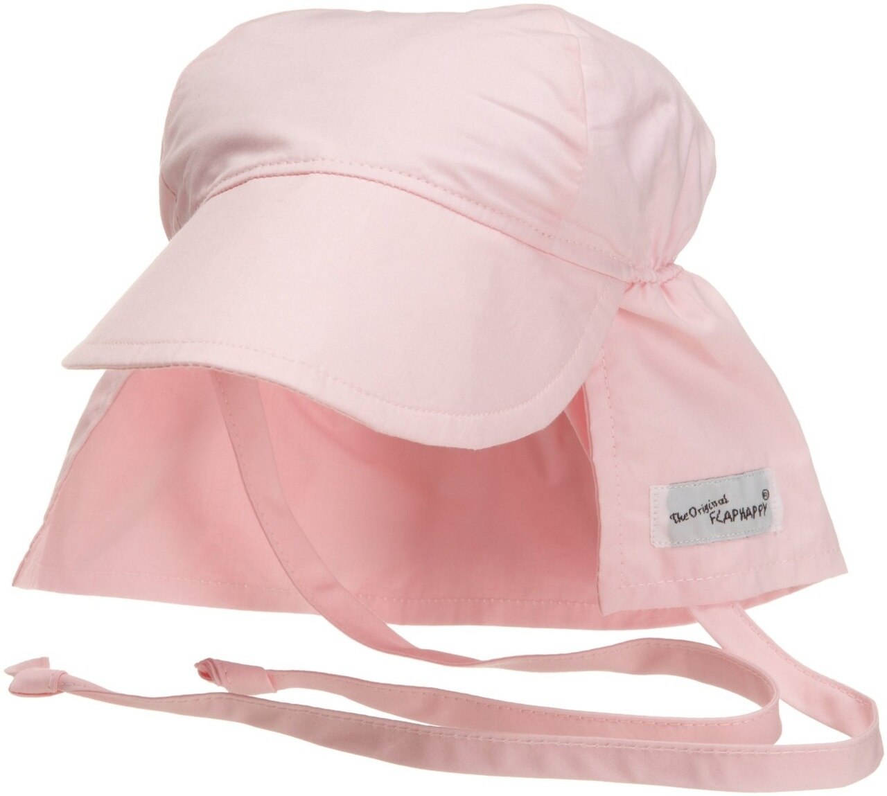 UPF 50+Original Flap Hat with Ties (Basics) - Pastel Pink
