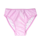 Pink underwear on a white background