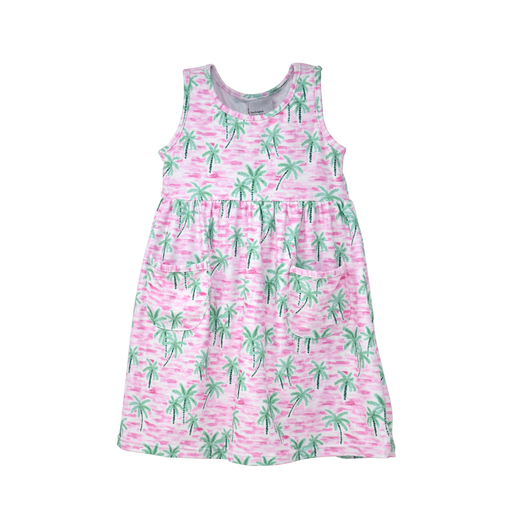 UPF 50+ Dahlia Sleeveless Tee Dress w/ Pockets