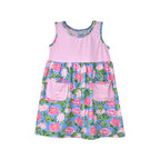 UPF 50+ Dahlia Sleeveless Tee Dress w/ Pockets