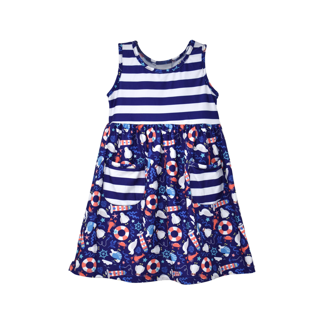 (New) UPF 50+ Dahlia Sleeveless Tee Dress w/ Pockets