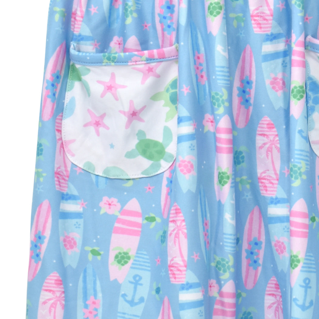 (New) UPF 50+ Dahlia Sleeveless Tee Dress w/ Pockets