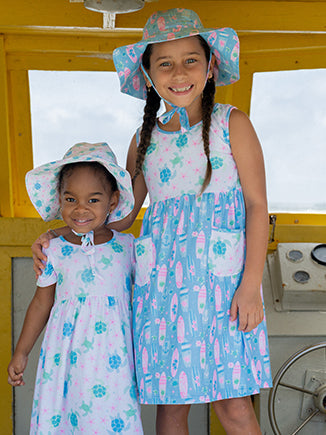 (New) UPF 50+ Dahlia Sleeveless Tee Dress w/ Pockets