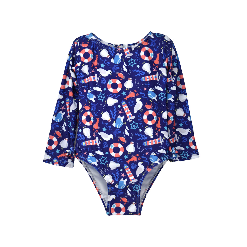UPF 50+ Charlie L/S Rash Guard Swimsuit