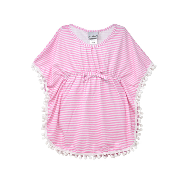 Shiny Pink Scales Swim Cover-up 3-4