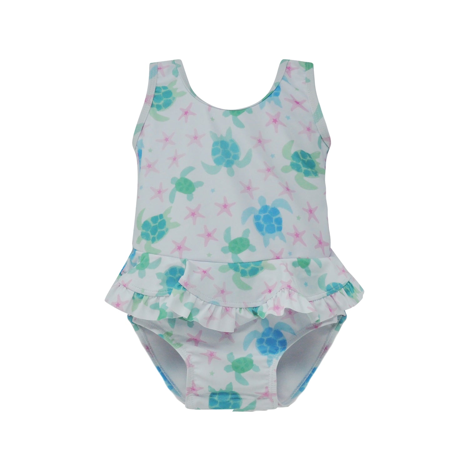 (New) UPF 50+ Stella Infant Ruffle Swimsuit