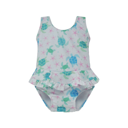 (New) UPF 50+ Stella Infant Ruffle Swimsuit