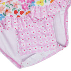 UPF 50+ Stella Infant Ruffle Swimsuit - Shiny Pink Scales