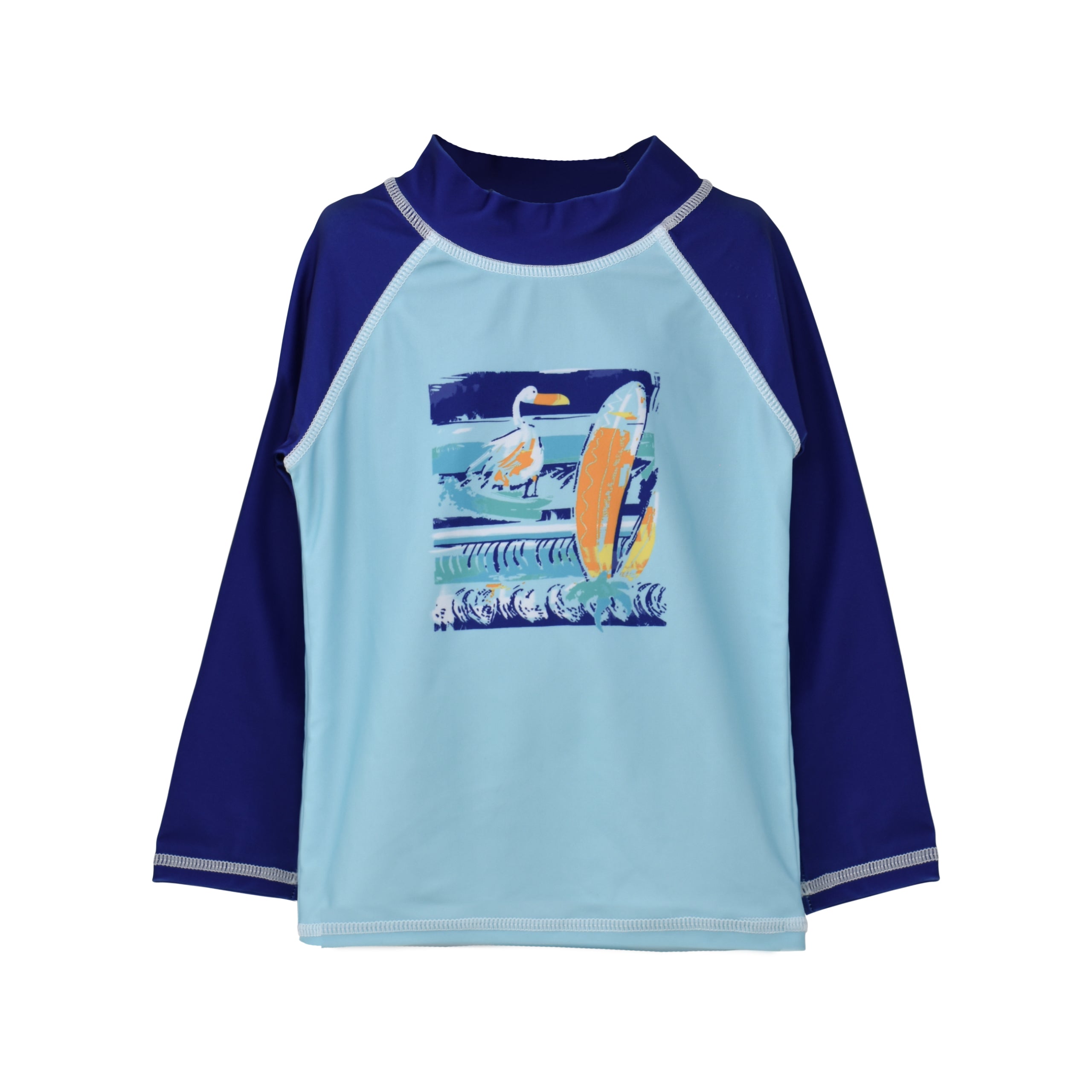 (New) UPF 50+ Graphic Rash Guard Swim Top