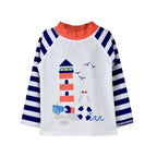 UPF 50+ Graphic Rash Guard Swim Top (New & Seasonal)