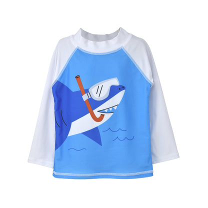 (New) UPF 50+ Graphic Rash Guard Swim Top