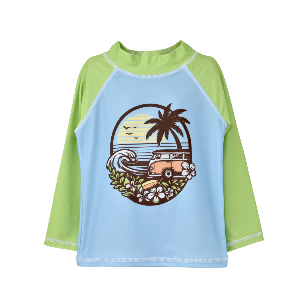 UPF 50+ Graphic Rash Guard Swim Top (New & Seasonal)