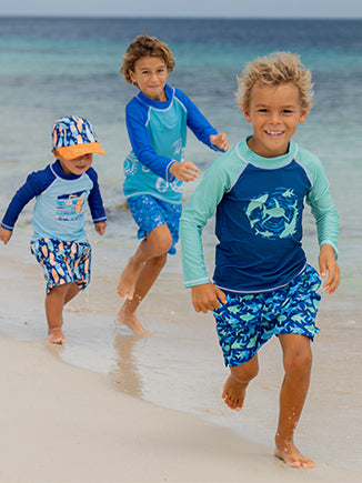 (New) UPF 50+ Graphic Rash Guard Swim Top
