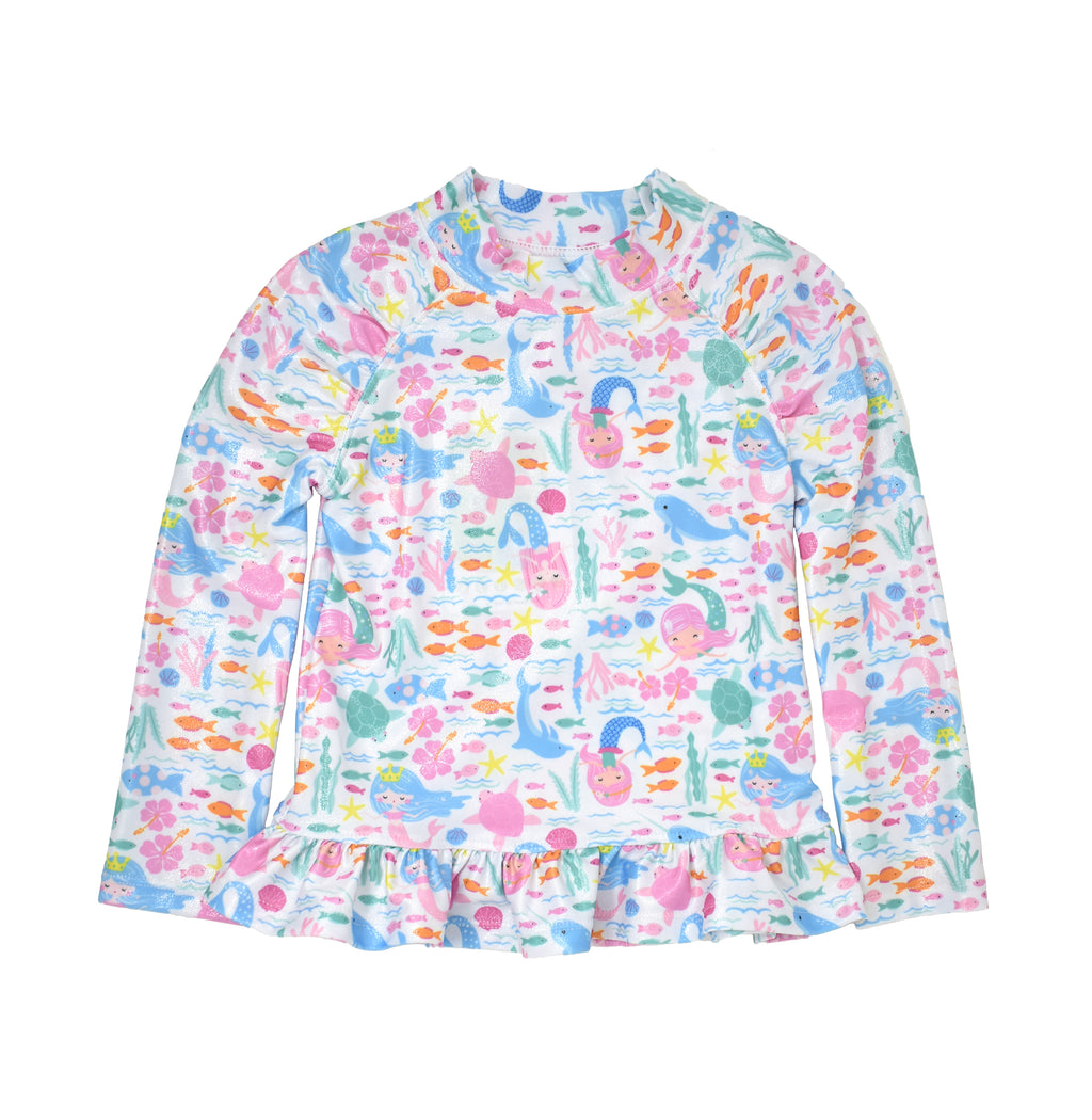 UPF 50+ Ruffle Rash Guard