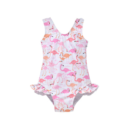 (New) UPF 50+ Delaney Hip Ruffle Swimsuit