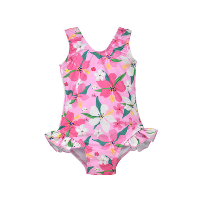 (New) UPF 50+ Delaney Hip Ruffle Swimsuit