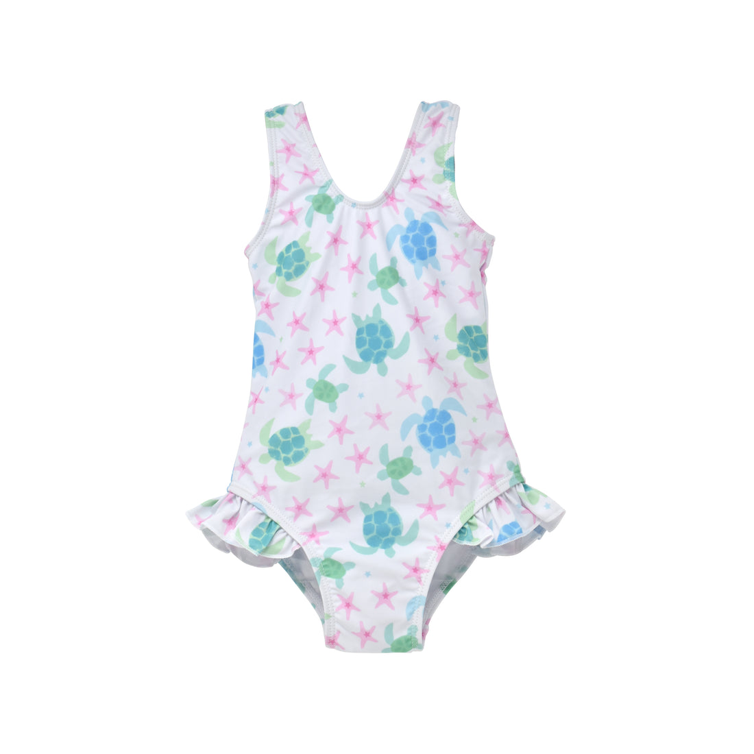 (New) UPF 50+ Delaney Hip Ruffle Swimsuit