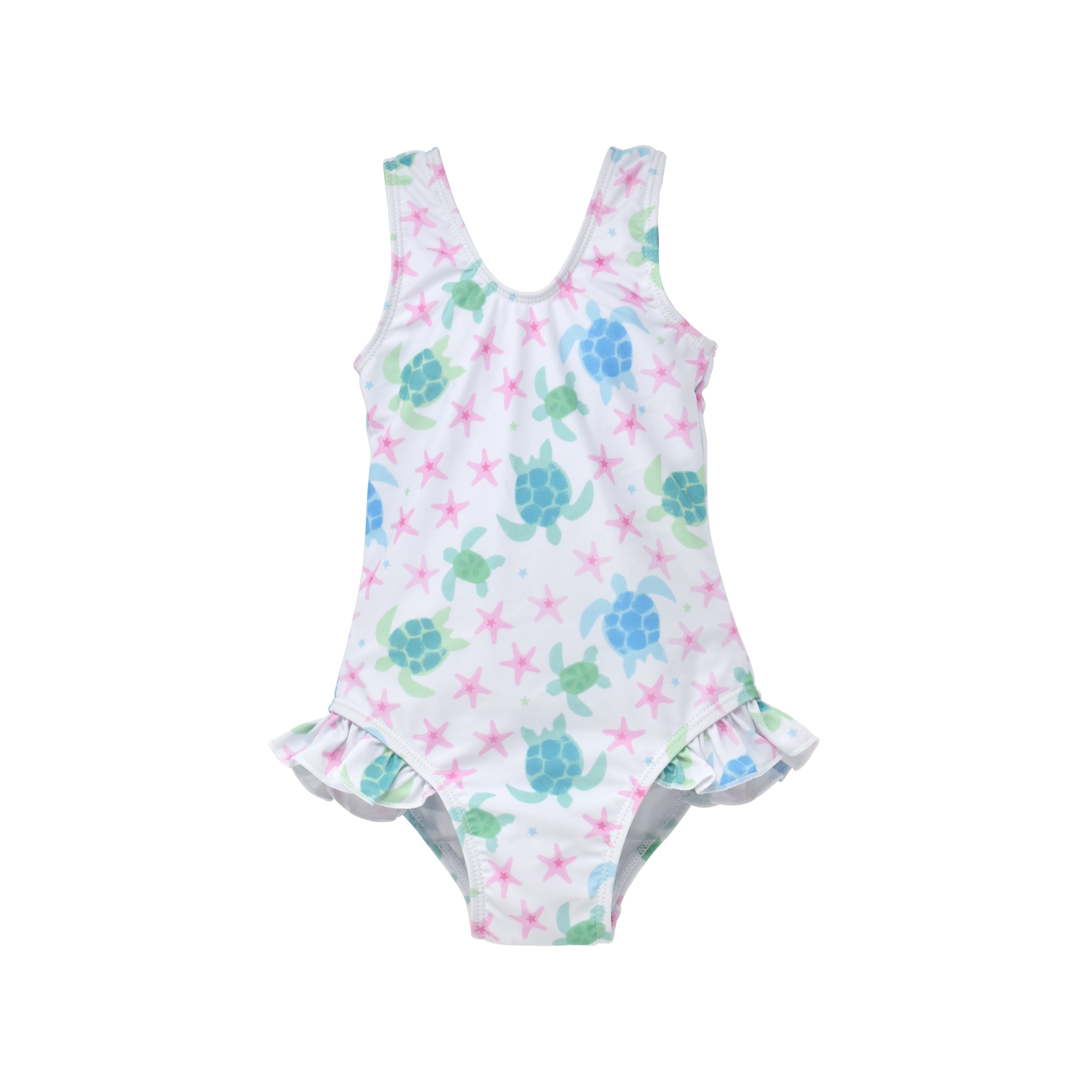 (New) UPF 50+ Delaney Hip Ruffle Swimsuit