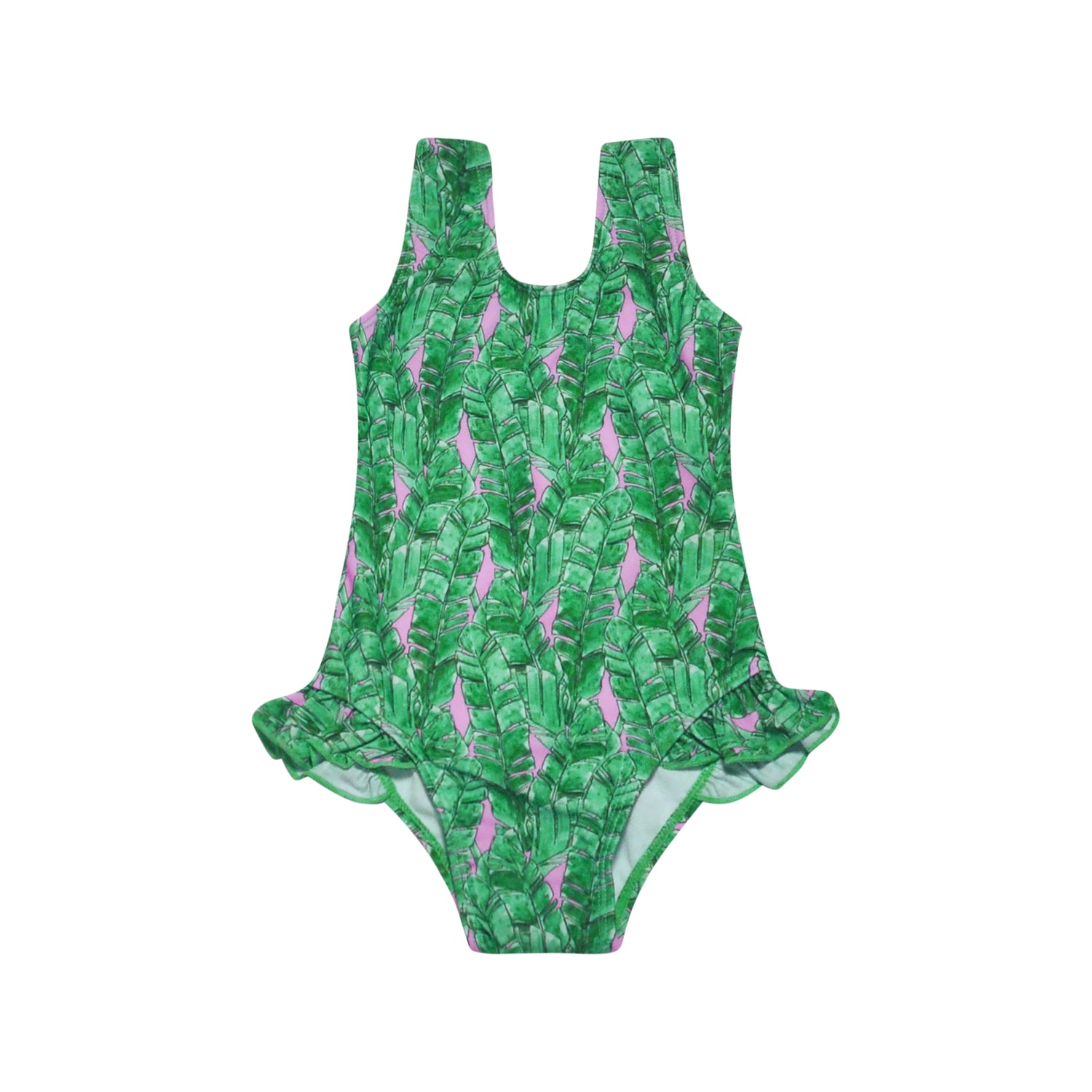 (New) UPF 50+ Delaney Hip Ruffle Swimsuit