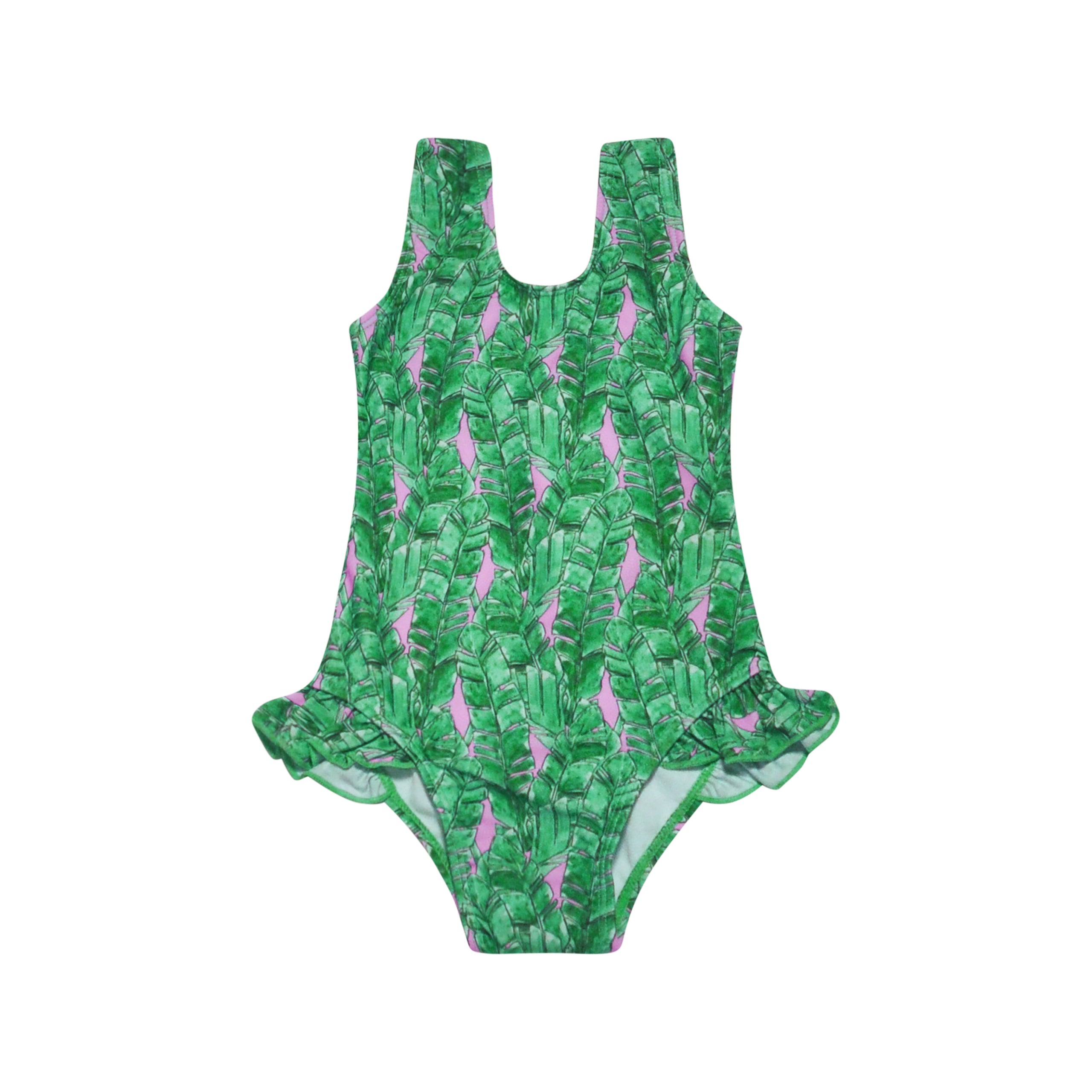 (New) UPF 50+ Delaney Hip Ruffle Swimsuit
