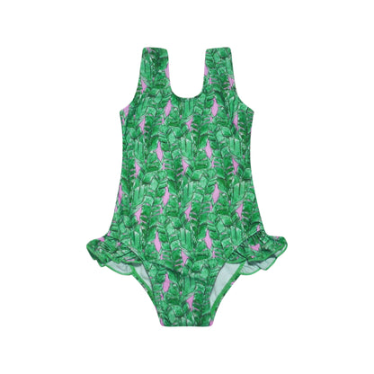(New) UPF 50+ Delaney Hip Ruffle Swimsuit