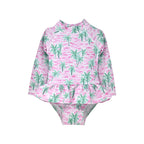 UPF 50+ Alissa Infant Ruffle Rash Guard Swimsuit