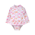 UPF 50+ Alissa Infant Ruffle Rash Guard Swimsuit