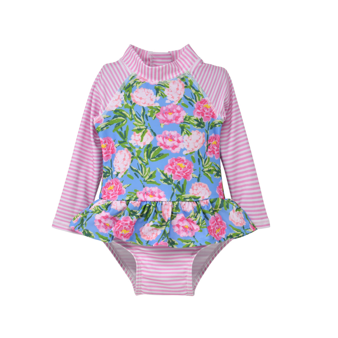 (New) UPF 50+ Alissa Infant Ruffle Rash Guard Swimsuit
