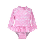 UPF 50+ Alissa Infant Ruffle Rash Guard Swimsuit