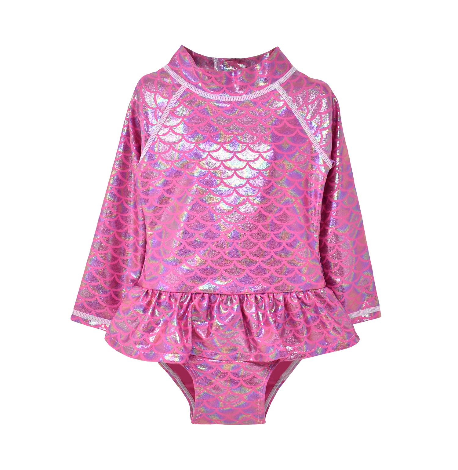 UPF 50+ Alissa Infant Ruffle Rash Guard Swimsuit