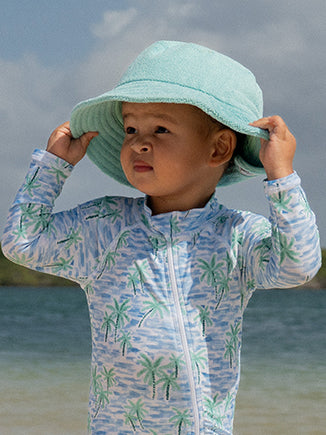 UPF 50+ Terry Beach Bucket Hat – FlapHappy