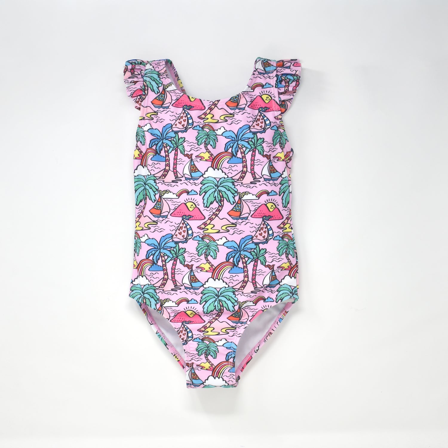 (SS25) UPF 50+ Lili Ruffles &amp; Bow Swimsuit
