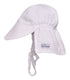 UPF 50+Original Flap Hat with Ties (Basics) - Vanilla Stripe Seersucker