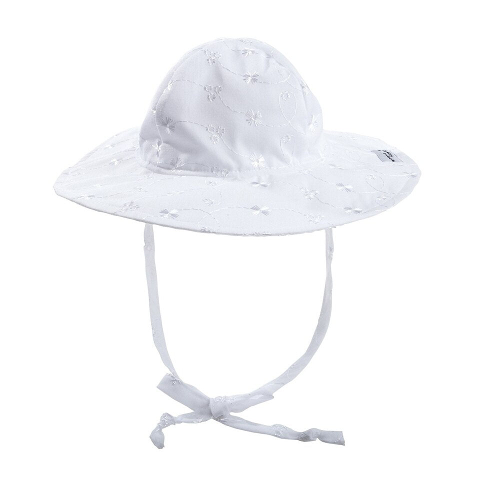 UPF 50+ Floppy Hat (Basics) - White Eyelet