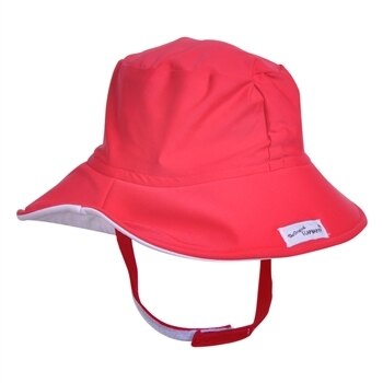 UPF 50+ Fun in the Sun Hat (Recycled) - Riptide, red with white underside