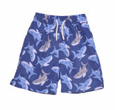 (NEW) UPF 50+ Wesley Swim Trunks with Mesh Liner (50% Recycled) - Happy Shark