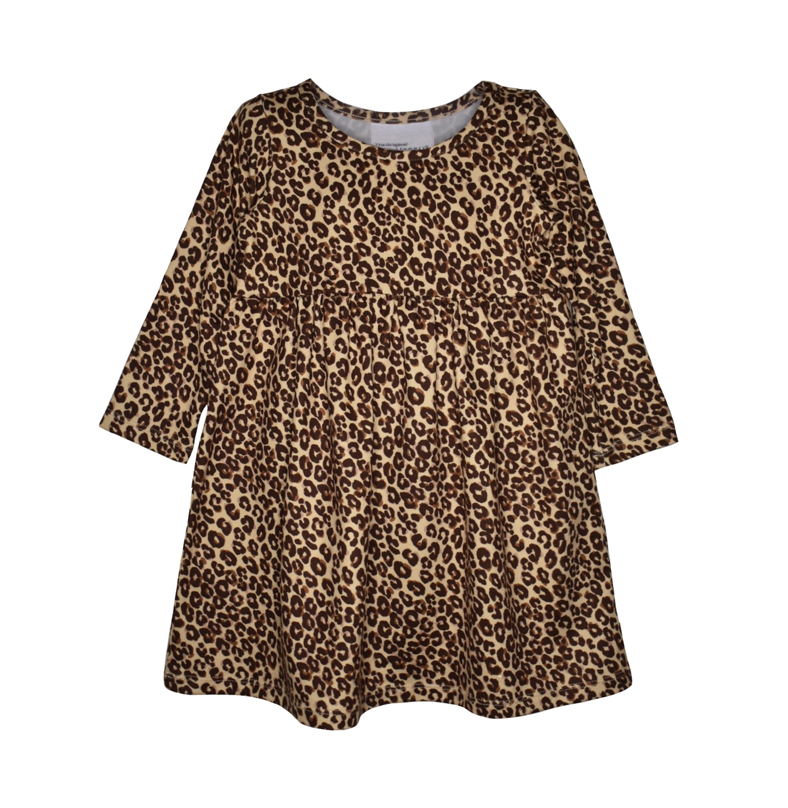 Leopard Print Long Sleeve Dress
