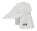 UPF 50 Original Flap Hat vanilla white seersucker
