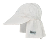 UPF 50 Original Flap Hat vanilla white seersucker