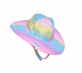 UPF 50+ Summer Splash Swim Hat (Recycled) - Rainbow Ombre